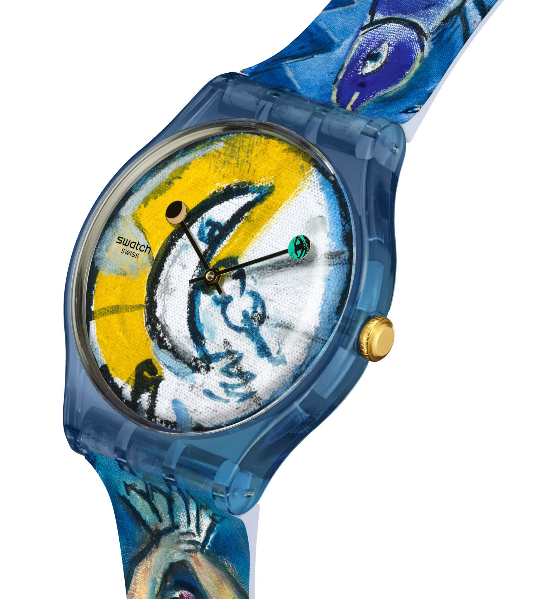 Swatch Suoz365 Chagall's Blue Circus