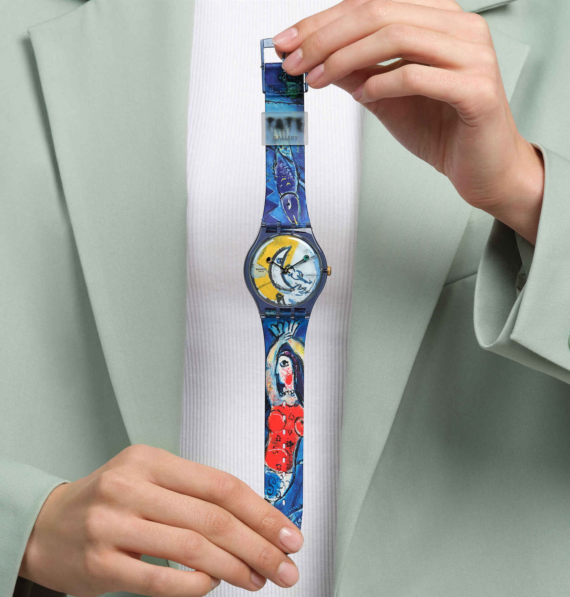 Swatch Suoz365 Chagall's Blue Circus