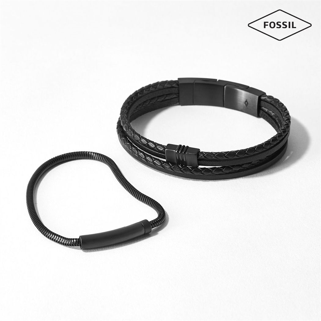 Fossil Jf03098-001 Erkek Deri Bileklik