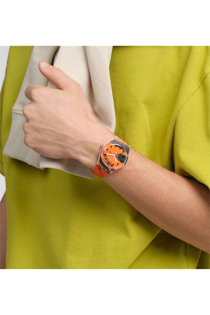 Swatch Suoz362 Barns-Graham's Orange And Red On Pink