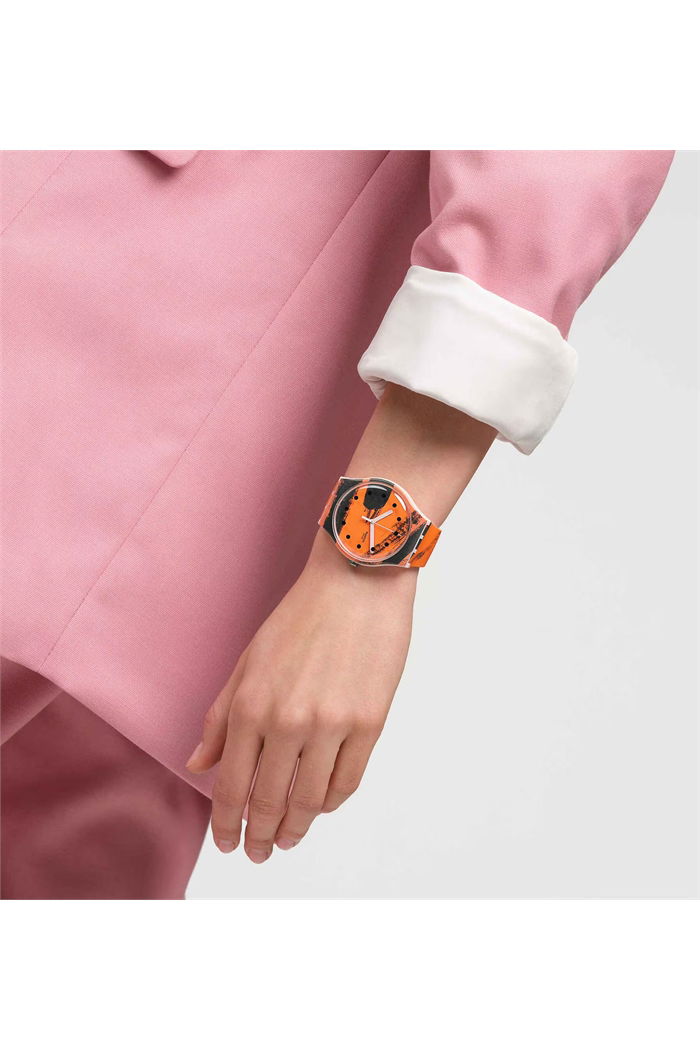 Swatch Suoz362 Barns-Graham's Orange And Red On Pink