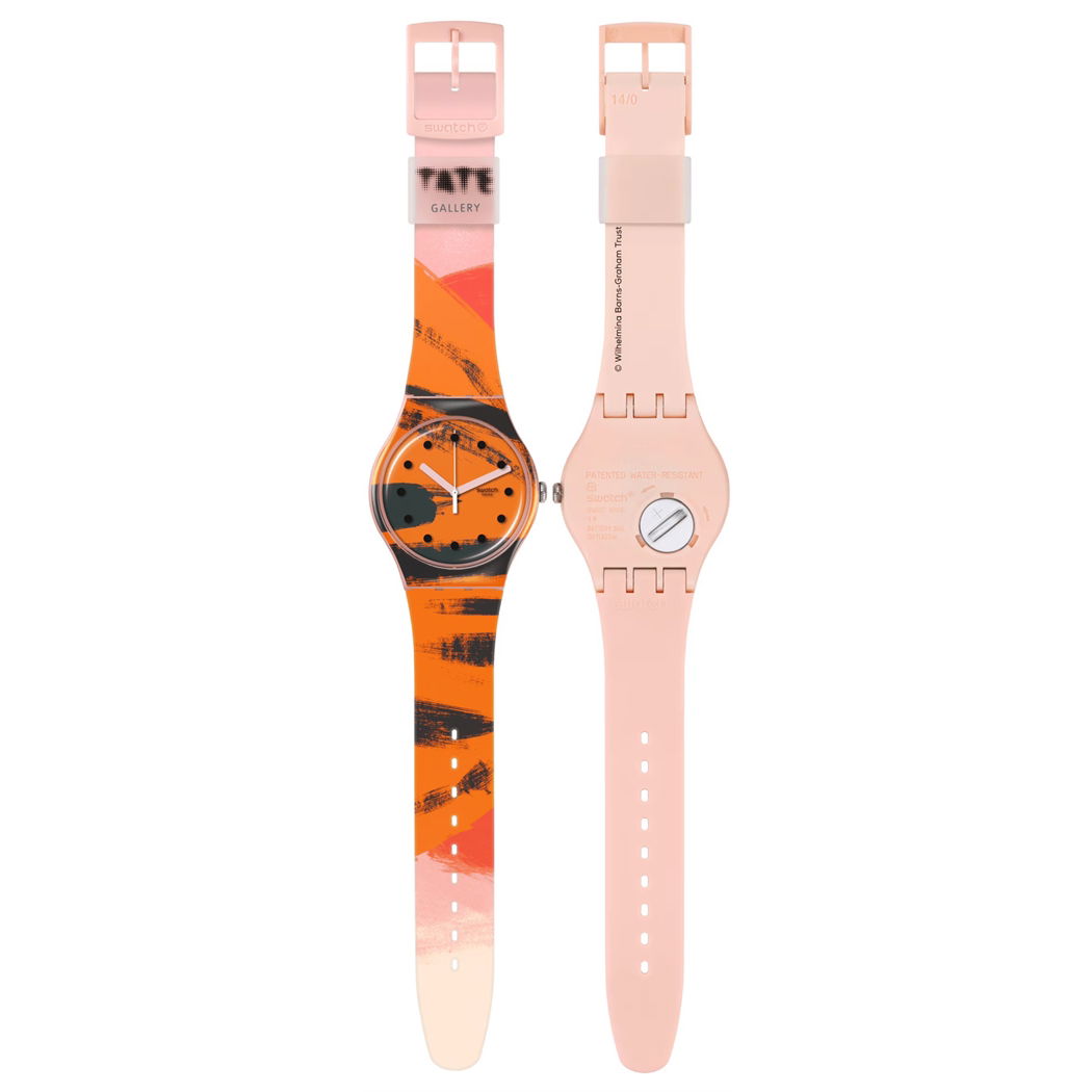 Swatch Suoz362 Barns-Graham's Orange And Red On Pink