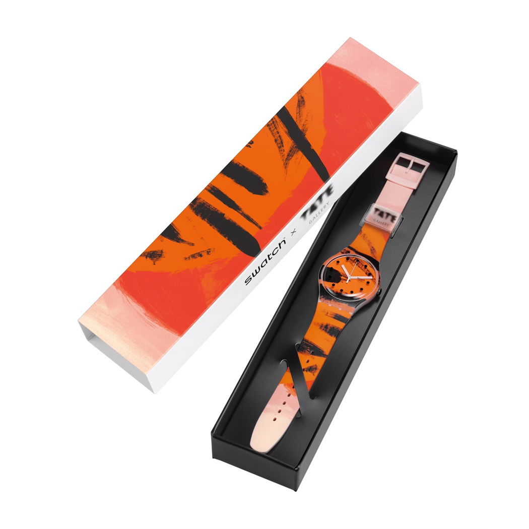 Swatch Suoz362 Barns-Graham's Orange And Red On Pink