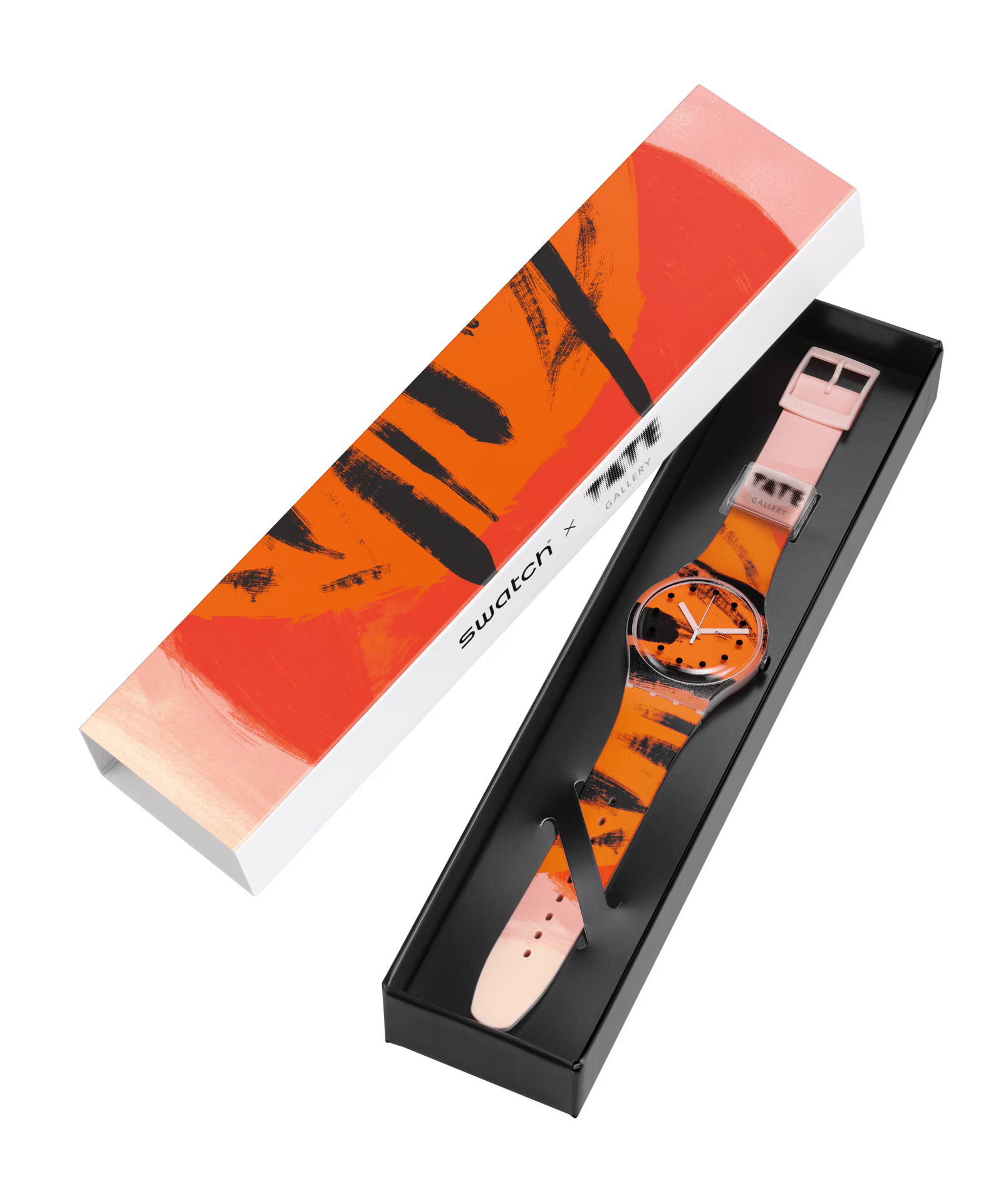 Swatch Suoz362 Barns-Graham's Orange And Red On Pink