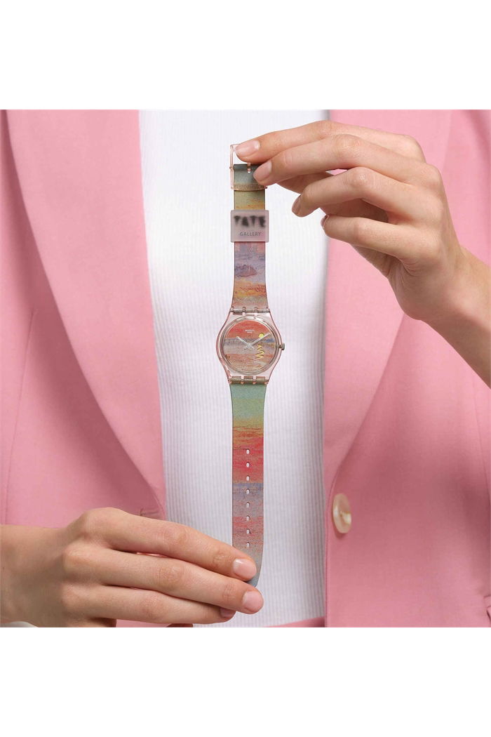 Swatch Turner's Scarlet Sunset Unisex Quartz Saat So28z700