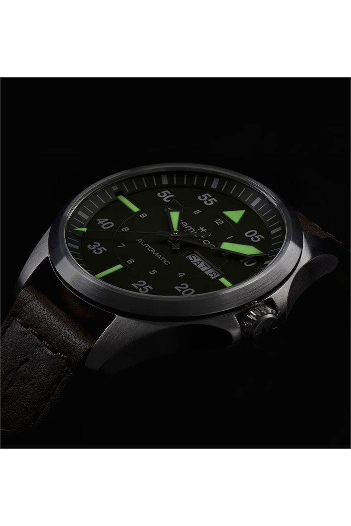 Hamilton Khaki Aviation Pilot Day Date Auto H64635560