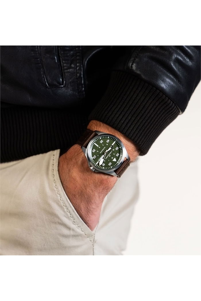 Hamilton Khaki Aviation Pilot Day Date Auto H64635560