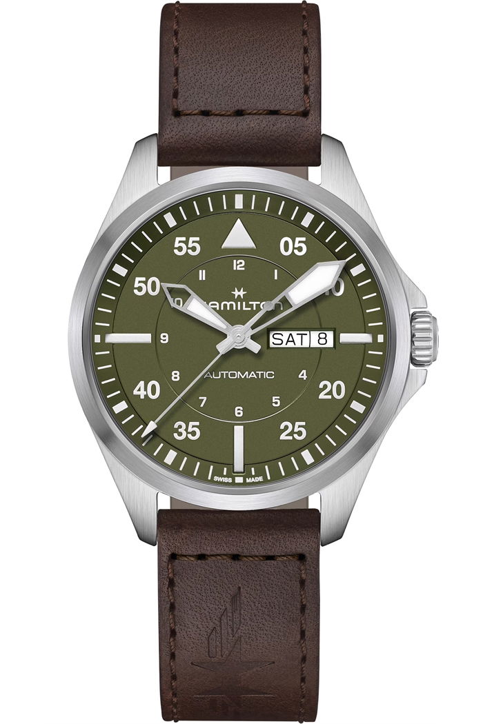 Hamilton Khaki Aviation Pilot Day Date Auto H64635560