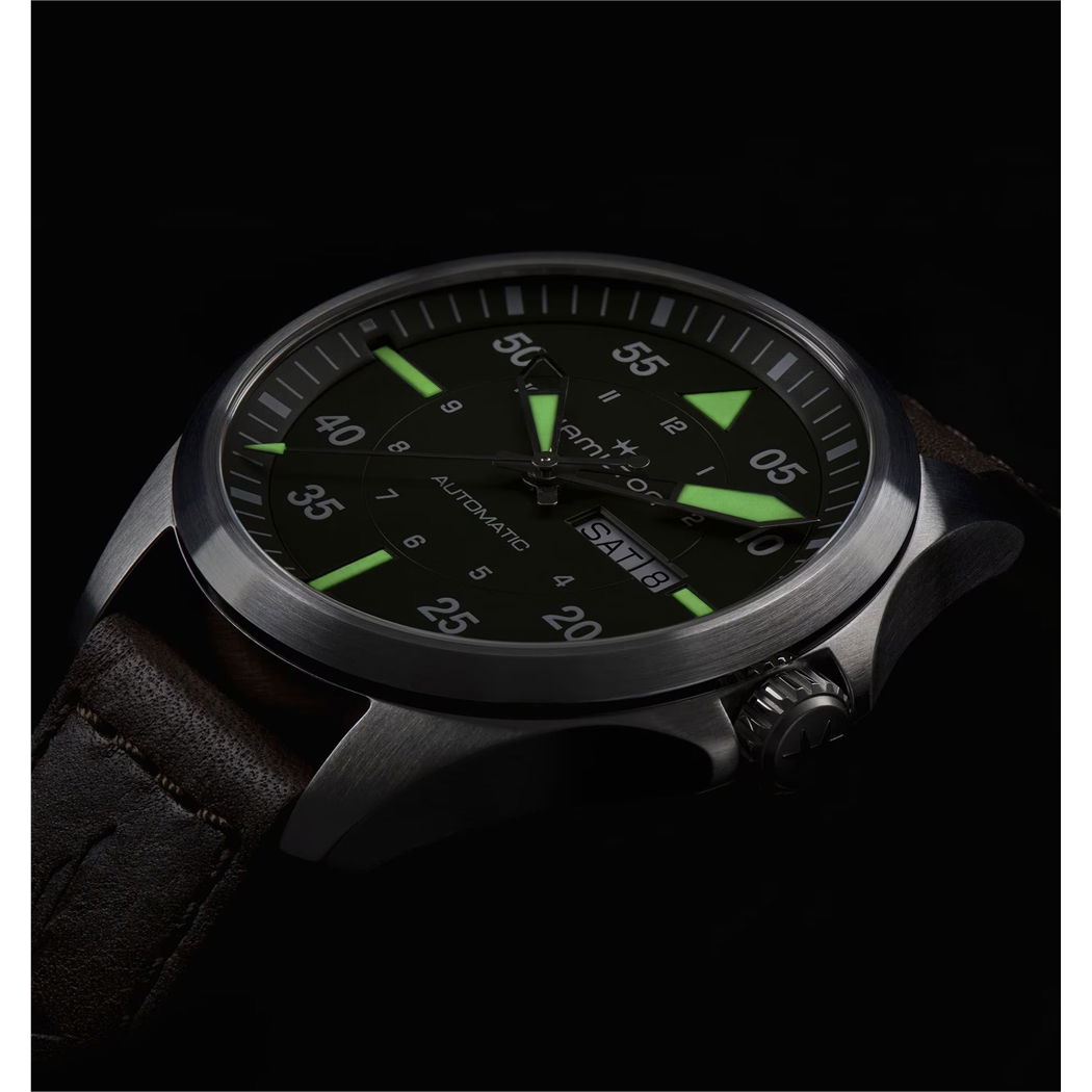 Hamilton Khaki Aviation Pilot Day Date Auto H64635560