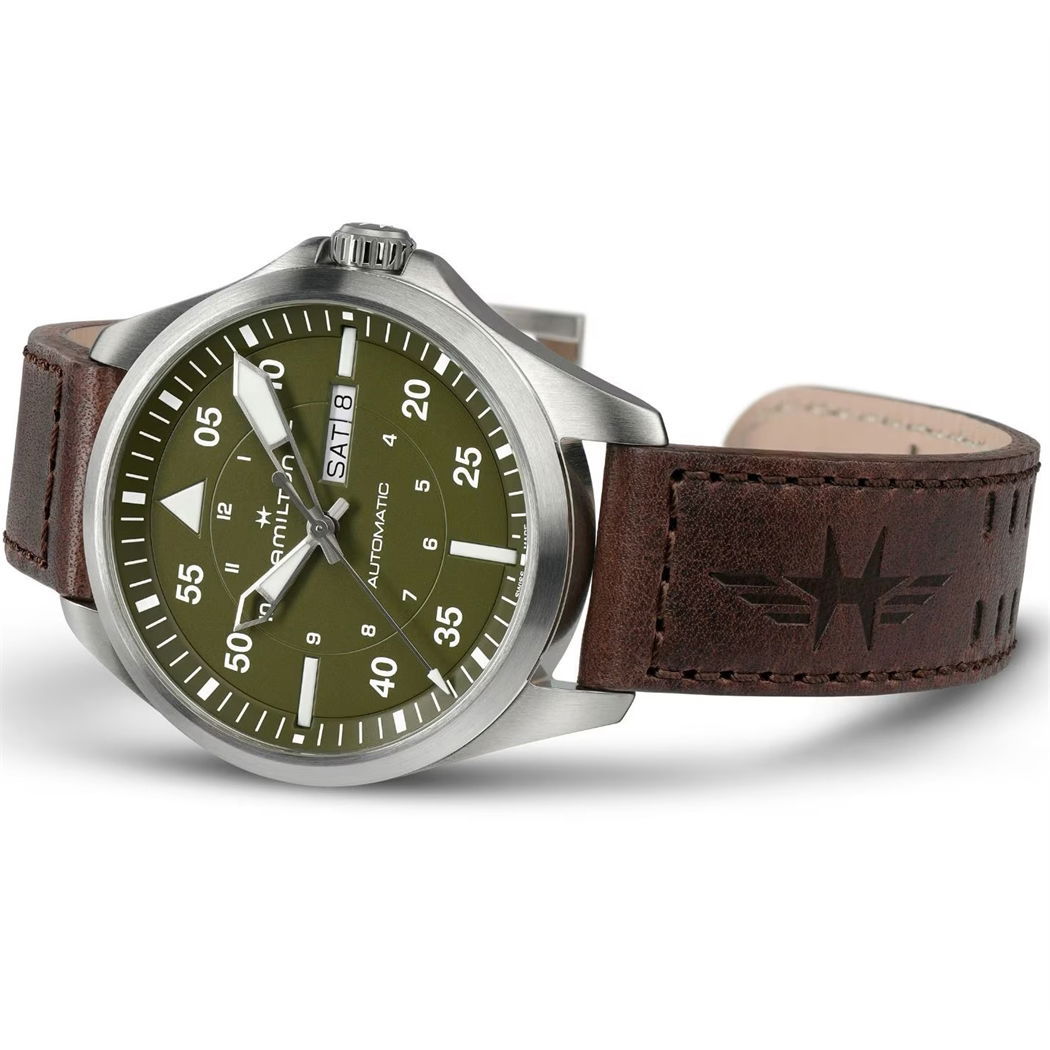 Hamilton Khaki Aviation Pilot Day Date Auto H64635560
