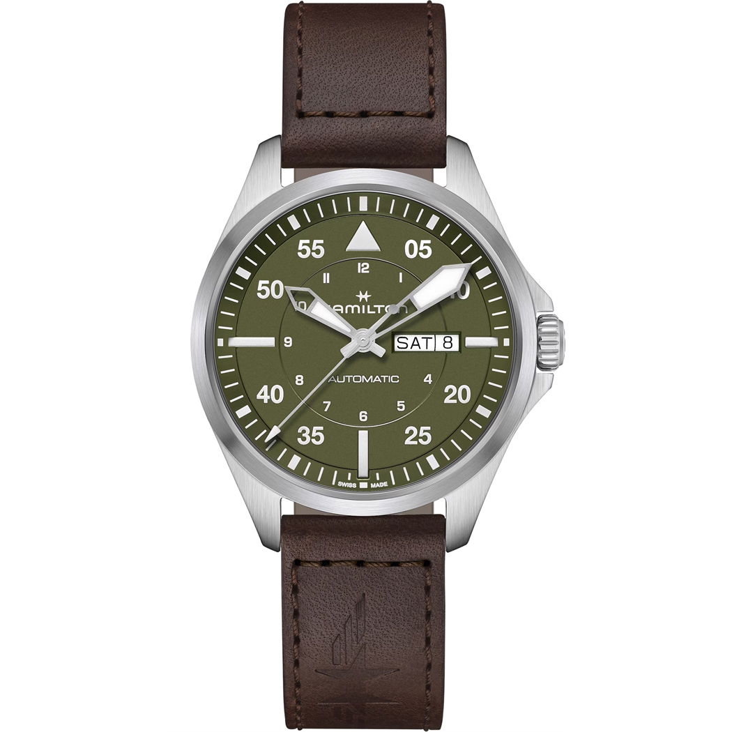 Hamilton Khaki Aviation Pilot Day Date Auto H64635560