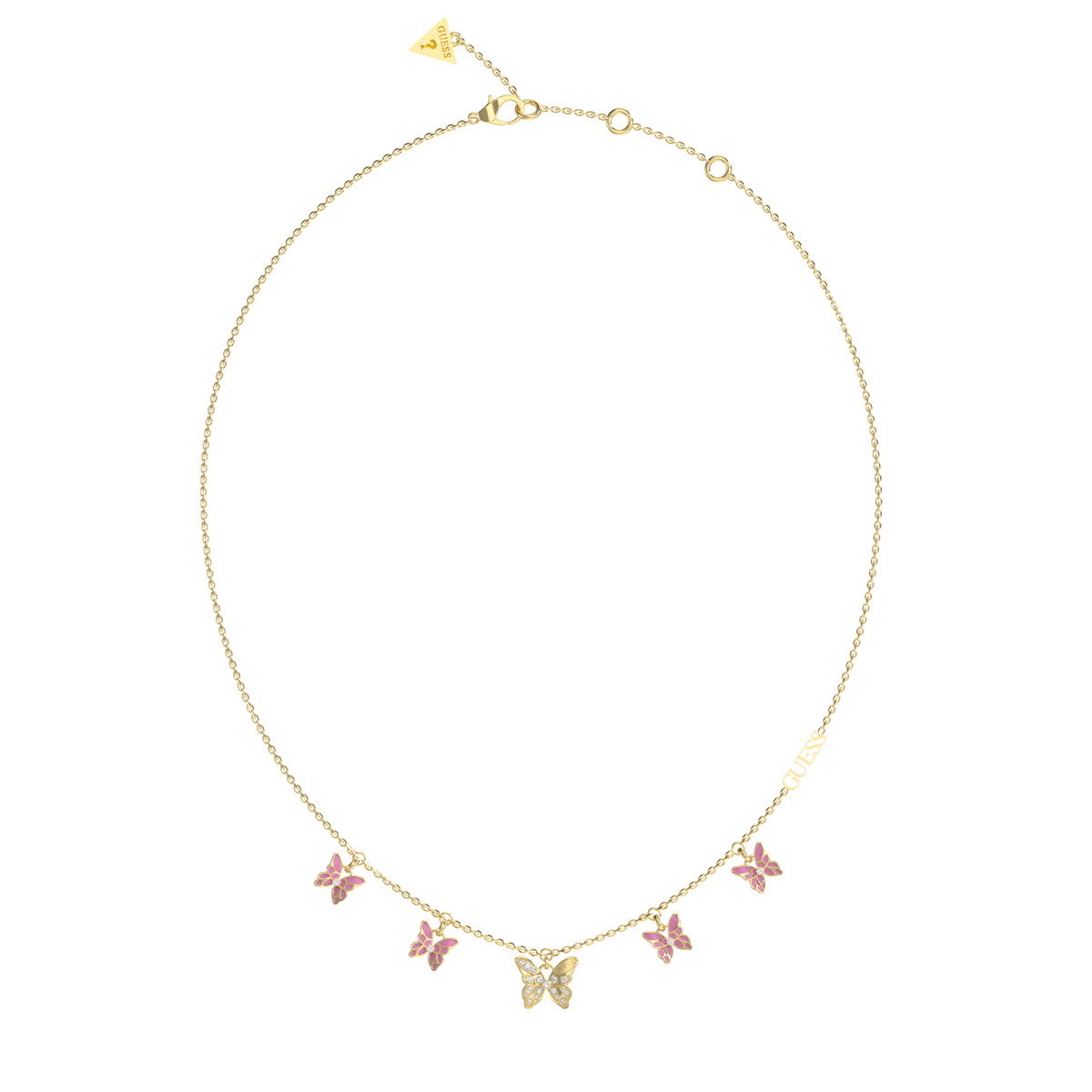 Guess Jgujubn04101jwyglptu Kelebek Kadın Kolye