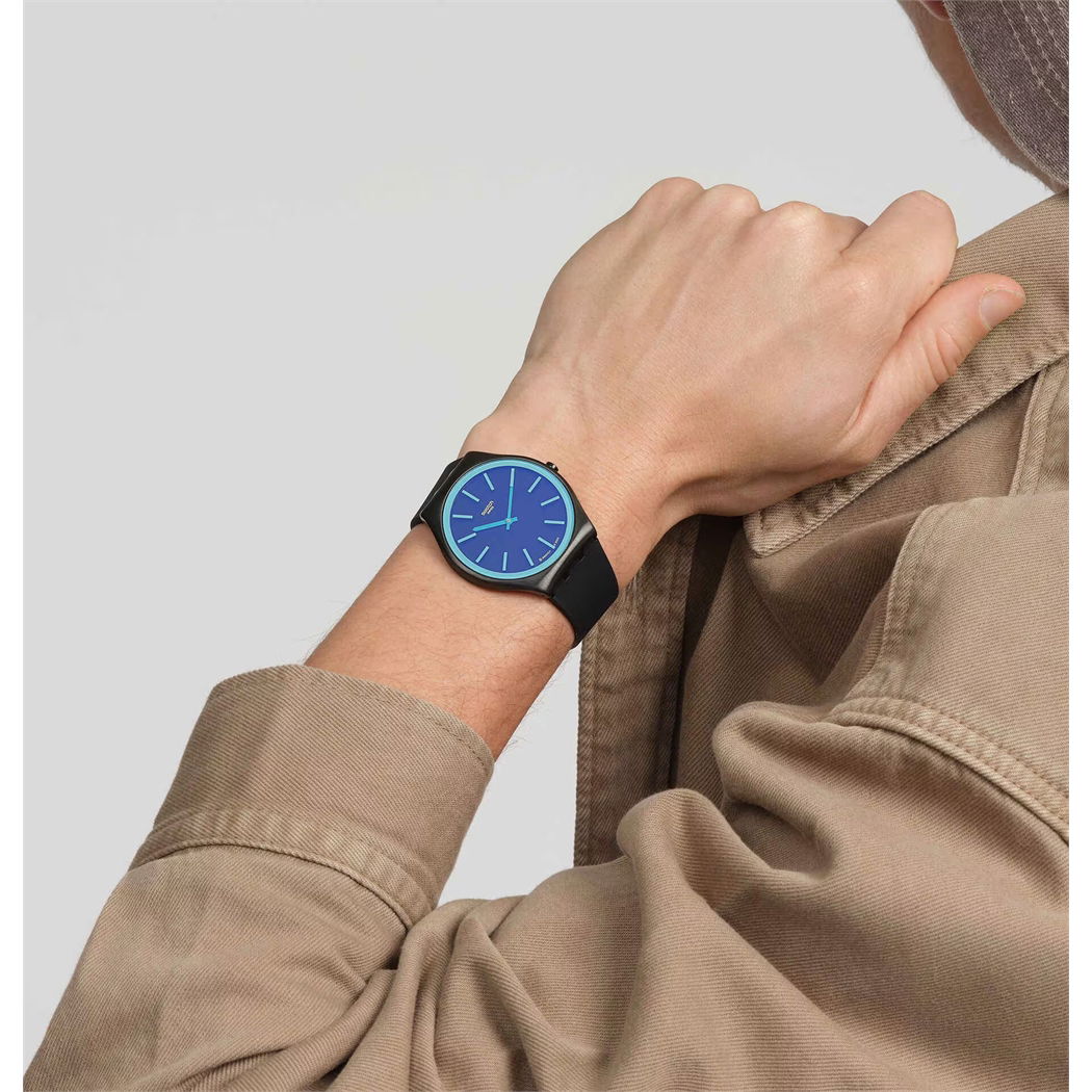 Swatch Ss07b111 Obsidian Shimmer Erkek Kol Saati