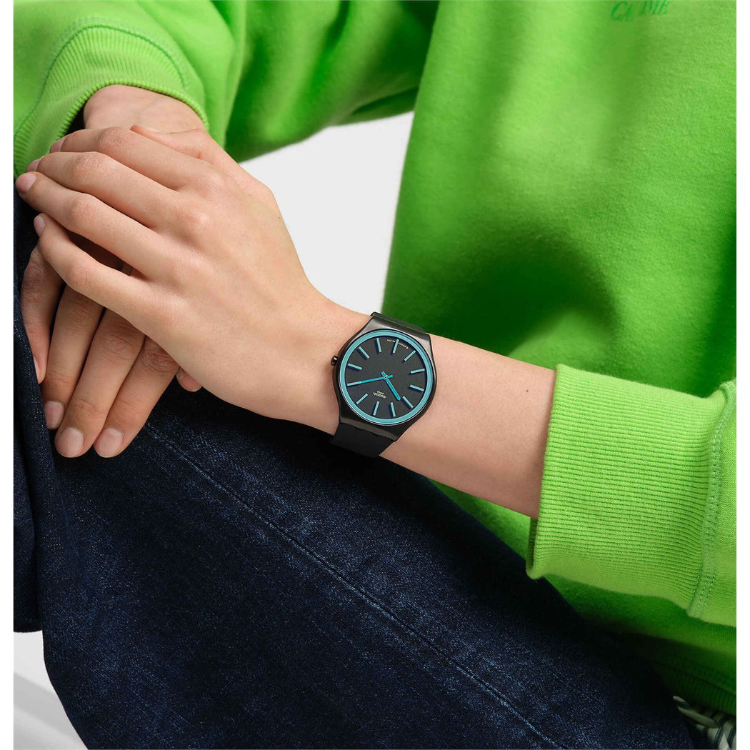 Swatch Ss07b111 Obsidian Shimmer Erkek Kol Saati