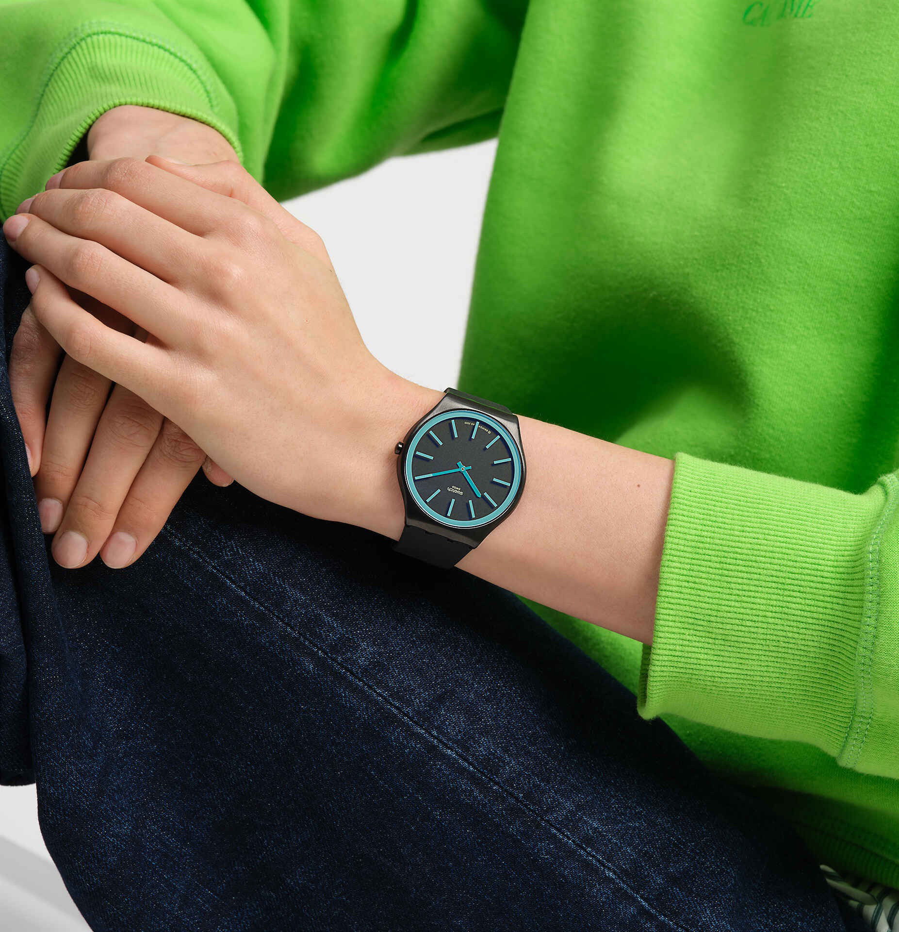 Swatch Ss07b111 Obsidian Shimmer Erkek Kol Saati