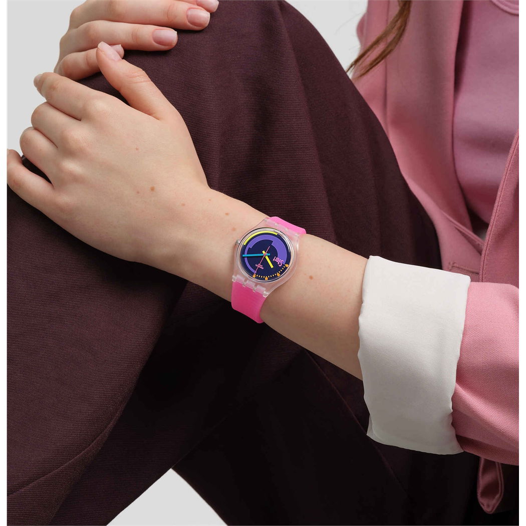Swatch So28k111 Swatch Neon Pink Podium