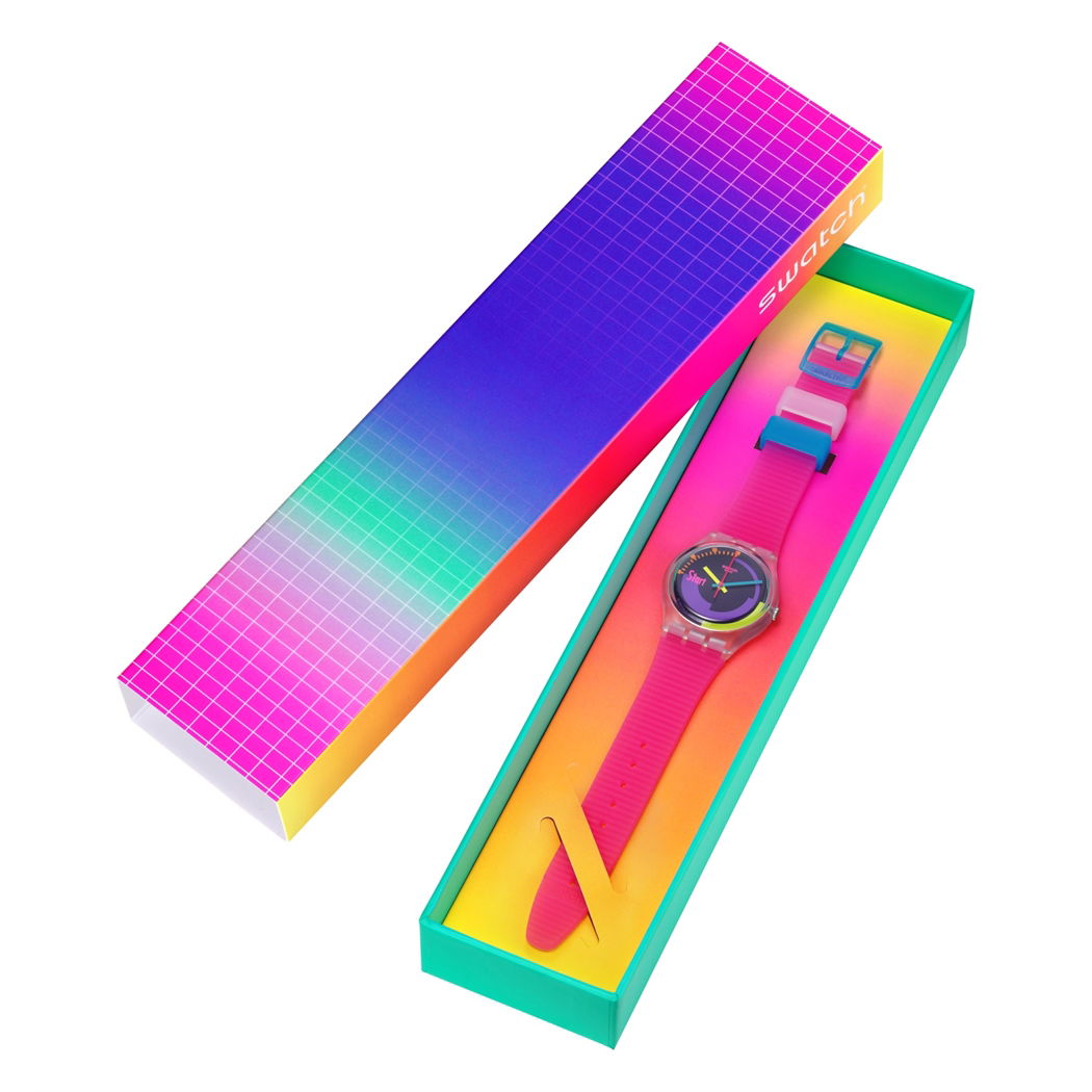 Swatch So28k111 Swatch Neon Pink Podium