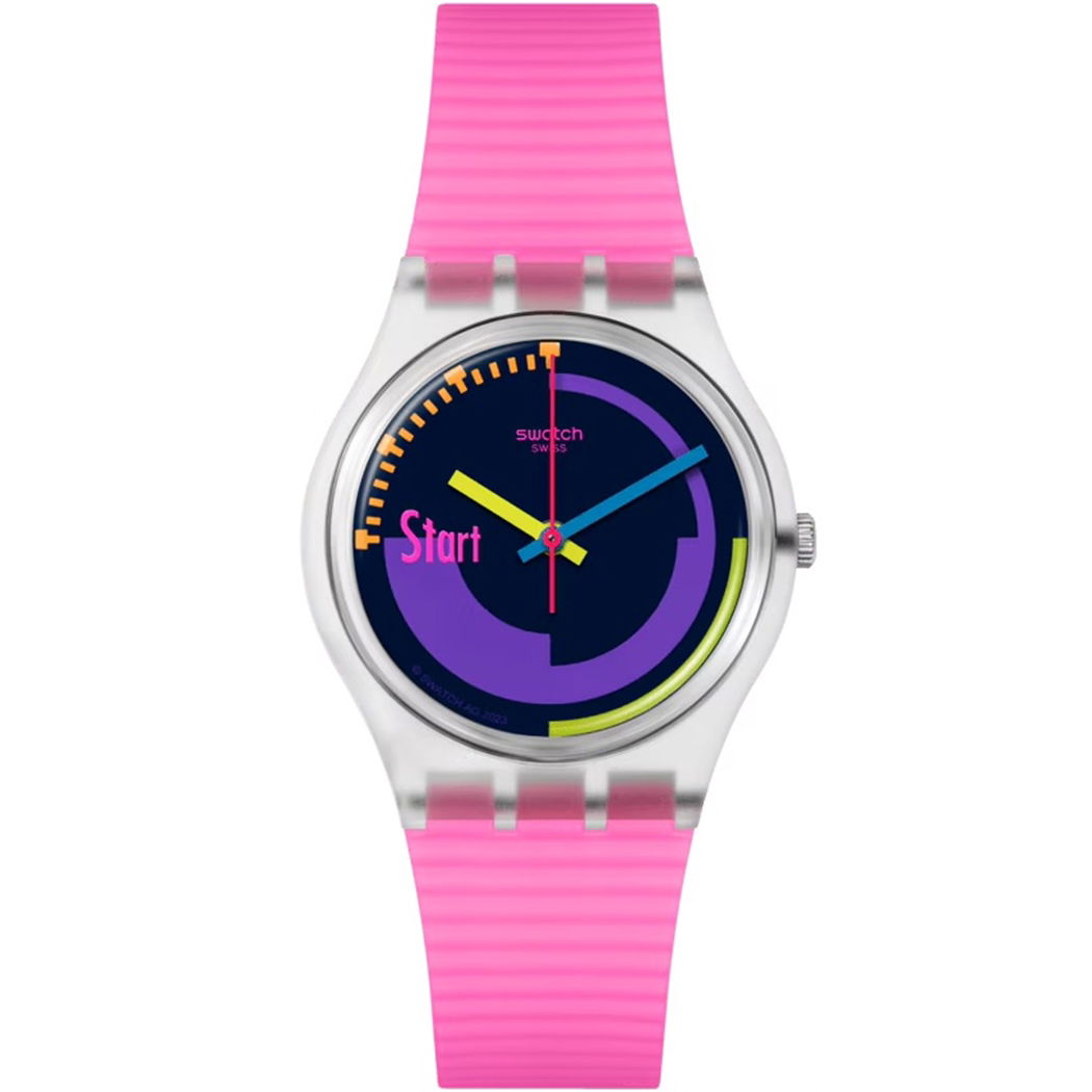 Swatch So28k111 Swatch Neon Pink Podium