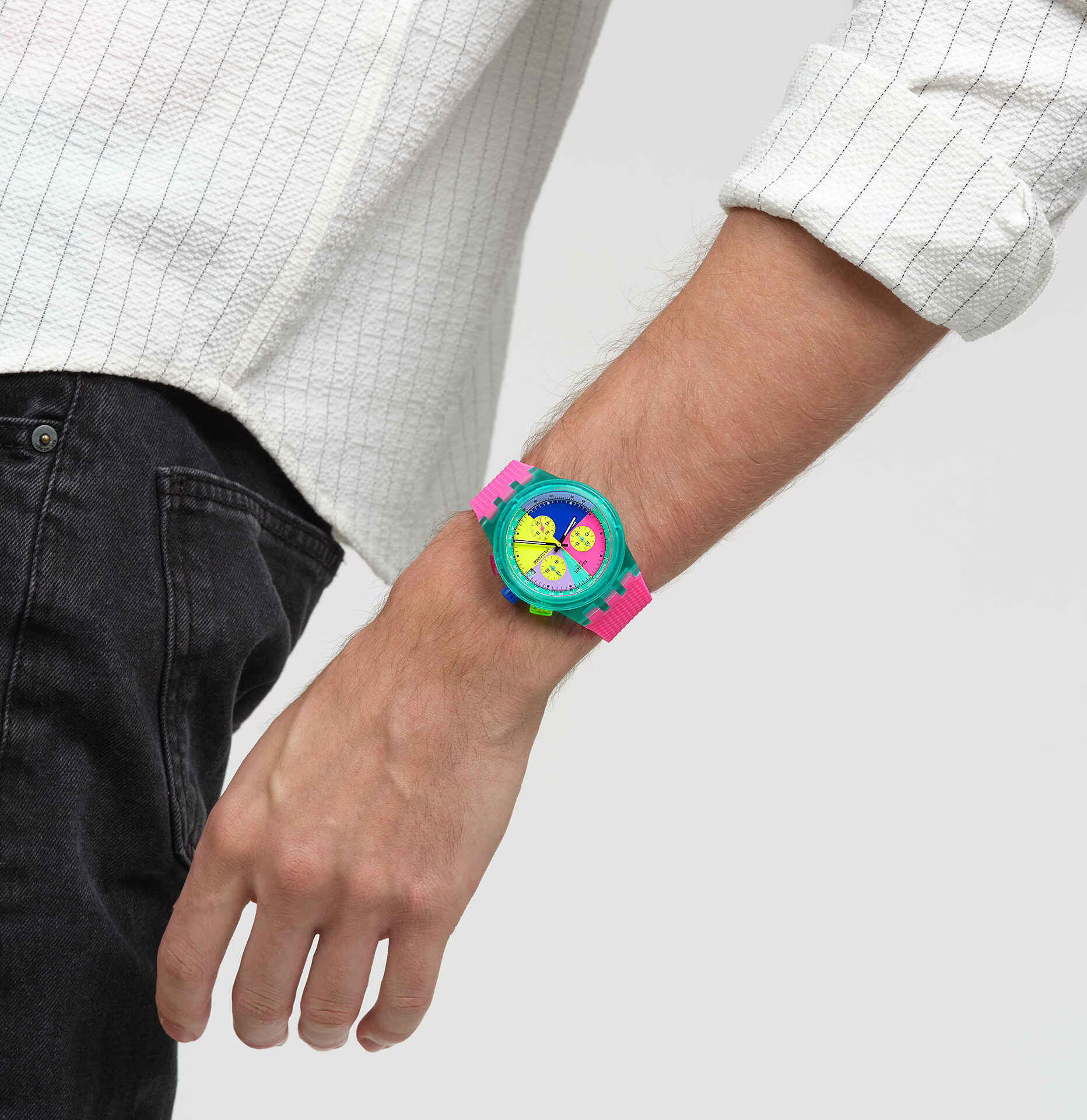 Swatch Susg408 Neon Flash Arrow