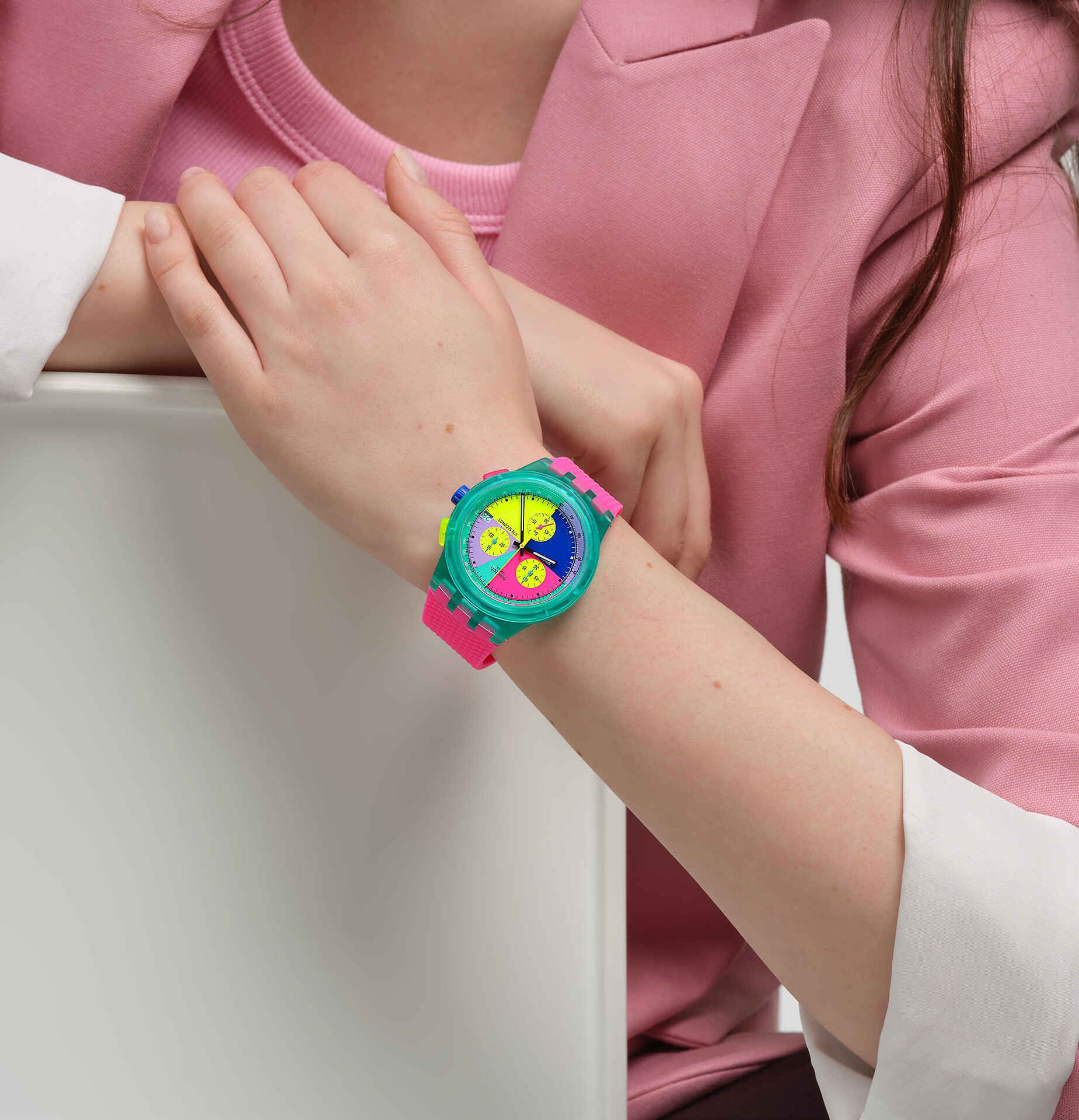 Swatch Susg408 Neon Flash Arrow