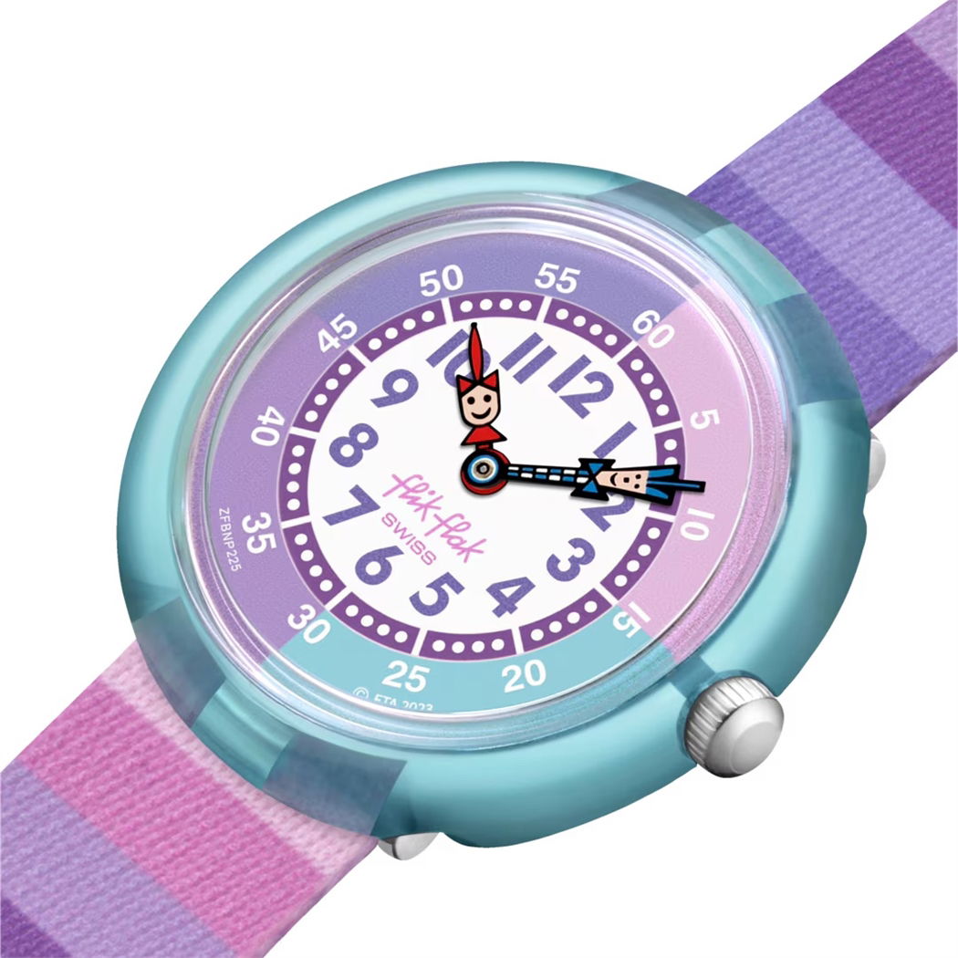 Flik Flak Fbnp225 Stripy Purple Çocuk Kol Saati
