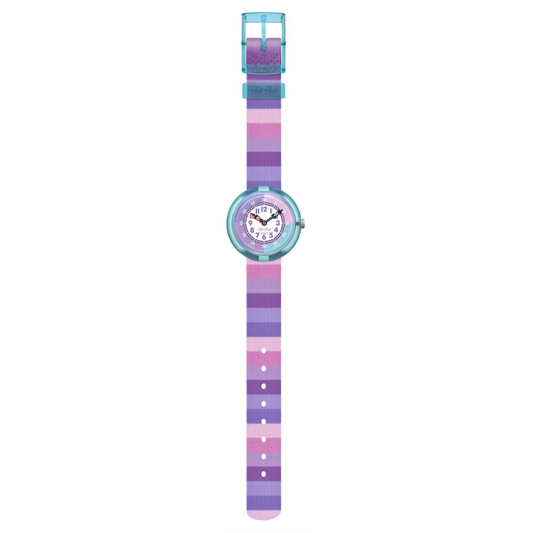 Flik Flak Fbnp225 Stripy Purple Çocuk Kol Saati
