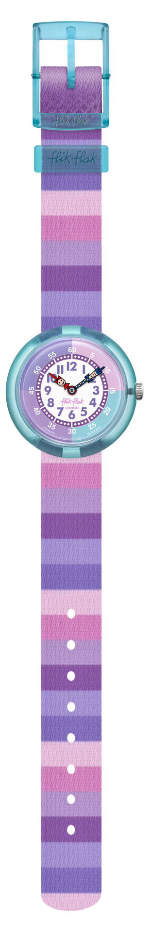 Flik Flak Fbnp225 Stripy Purple Çocuk Kol Saati