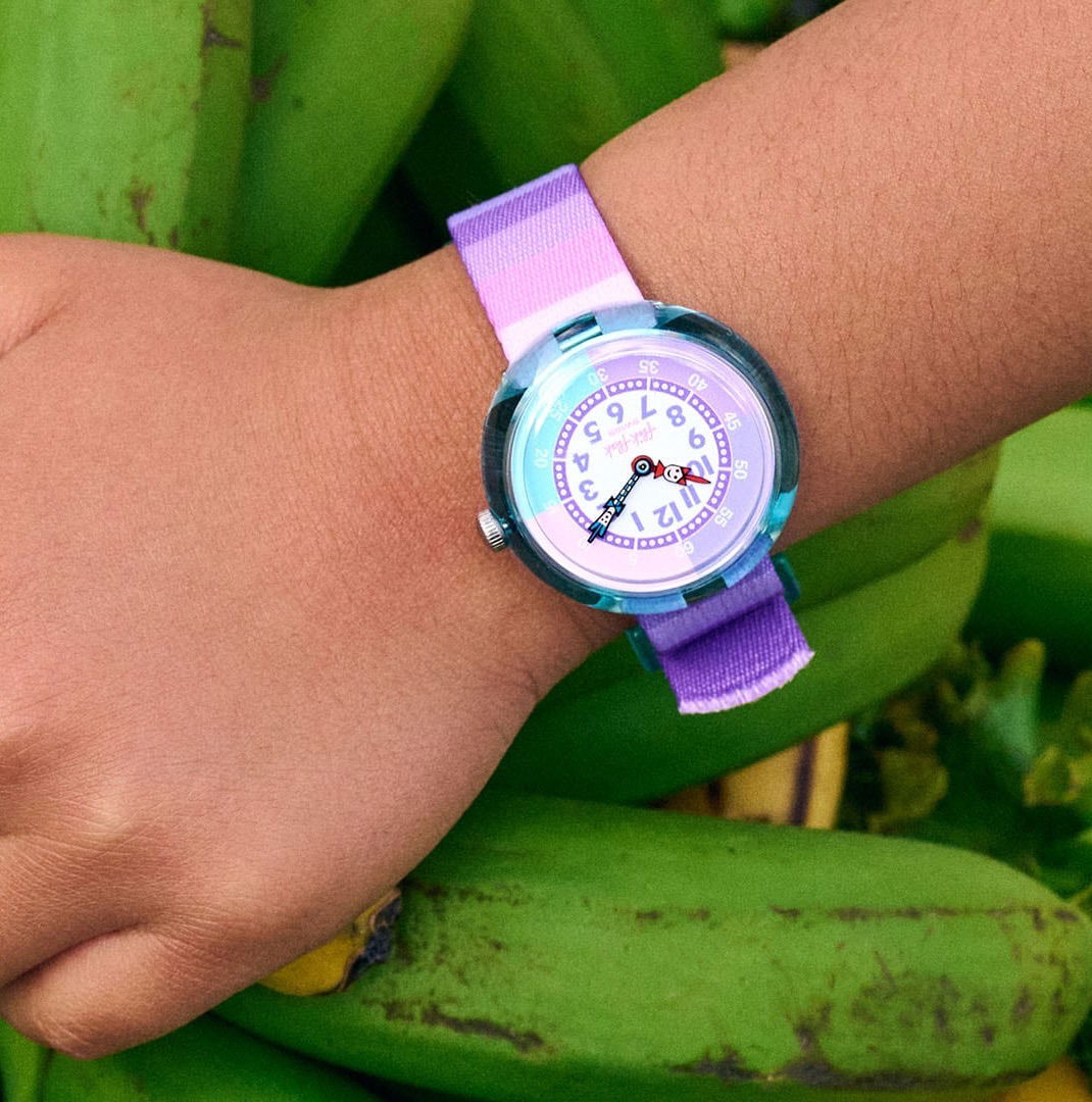 Flik Flak Fbnp225 Stripy Purple Çocuk Kol Saati