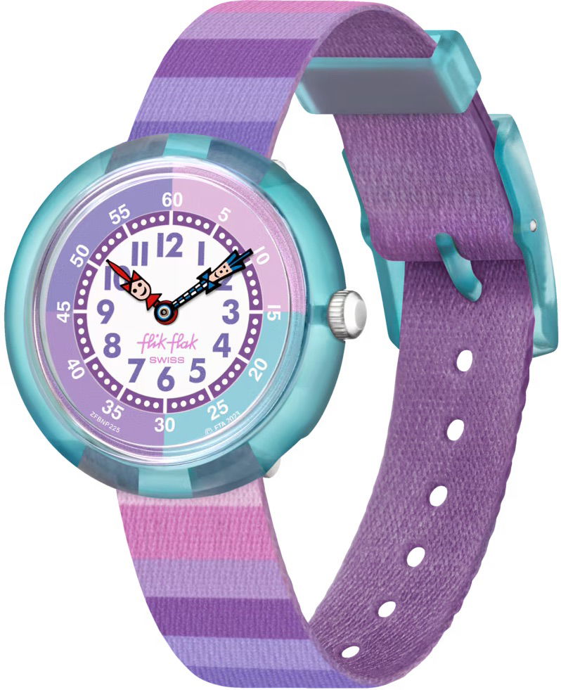Flik Flak Fbnp225 Stripy Purple Çocuk Kol Saati