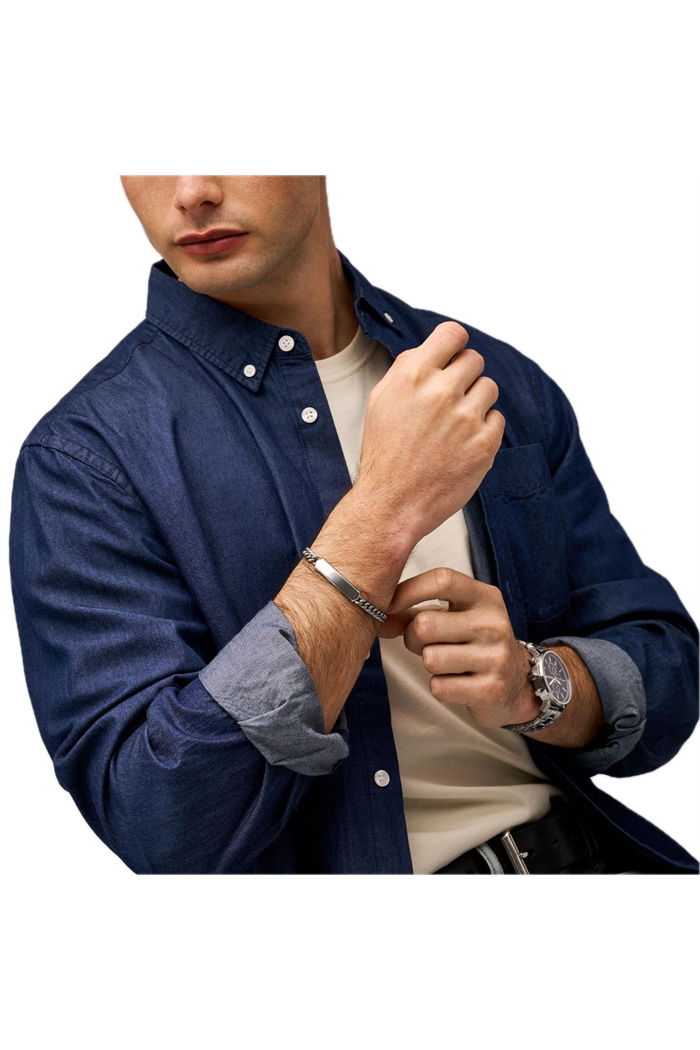 Fossil Jof01070-040 Erkek Çelik Bileklik