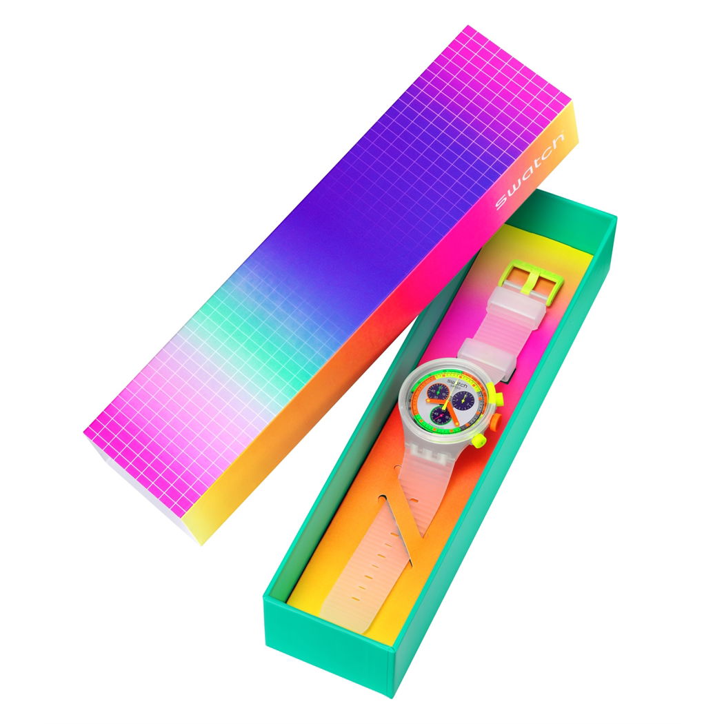 Swatch Sb02k100 Swatch Neon Jelly
