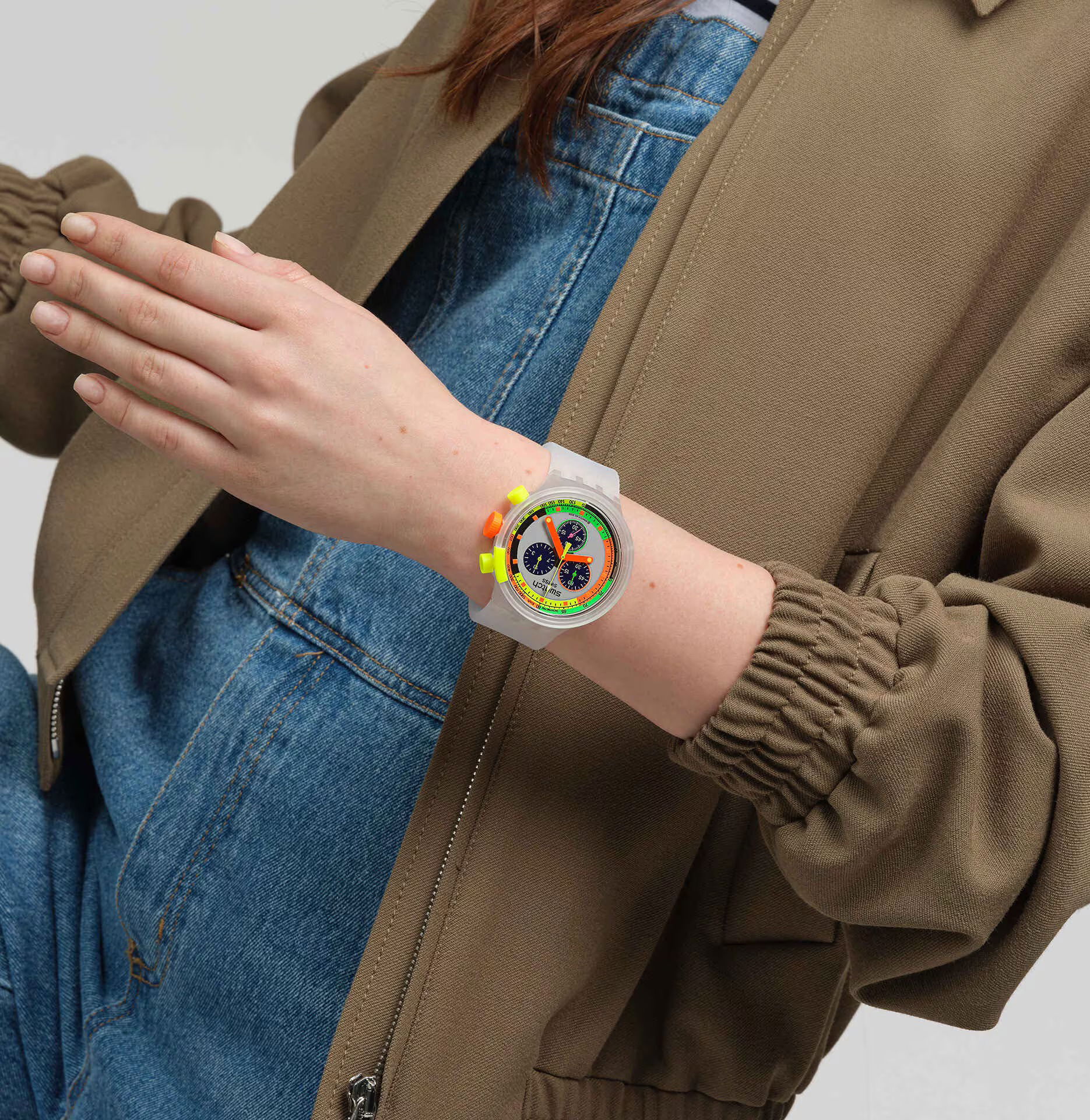 Swatch Sb02k100 Swatch Neon Jelly Kol Saati