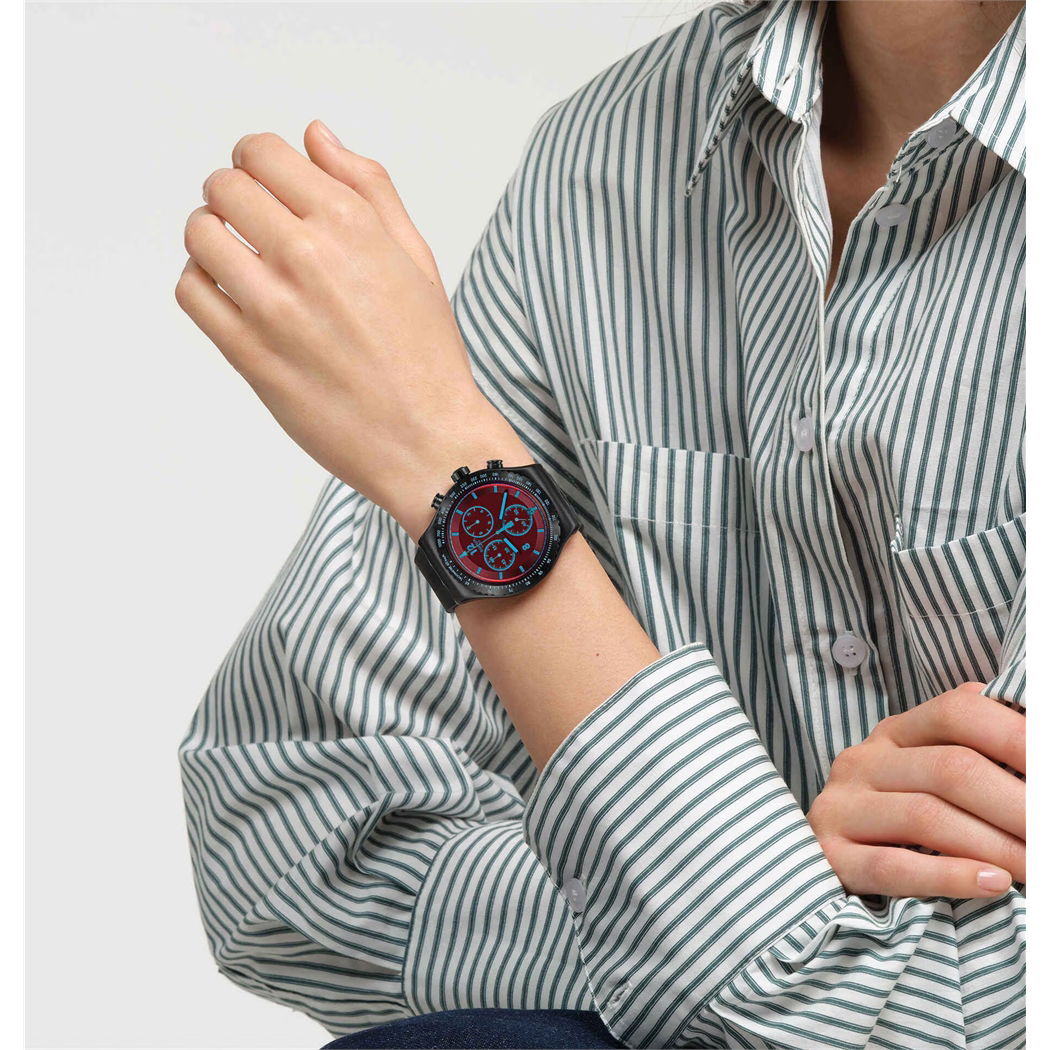 Swatch Yvb417 Crimson Mystique