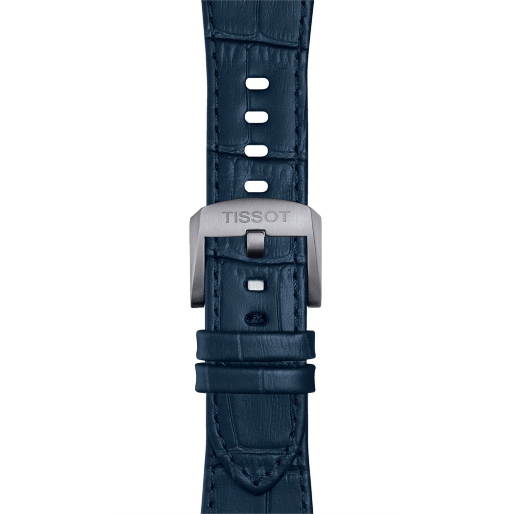 Tissot Orijinal PRX 42 mm Uyumlu Lacivert Deri Kayış T852049411