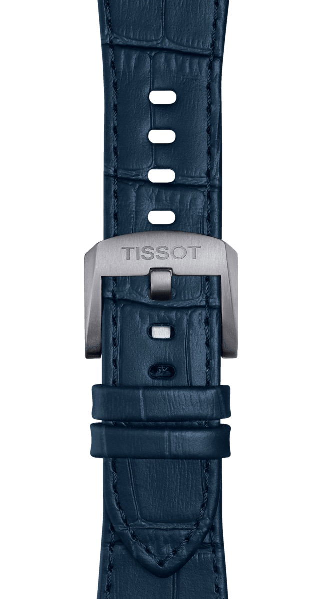 Tissot Orijinal PRX 42 mm Uyumlu Lacivert Deri Kayış T852049411