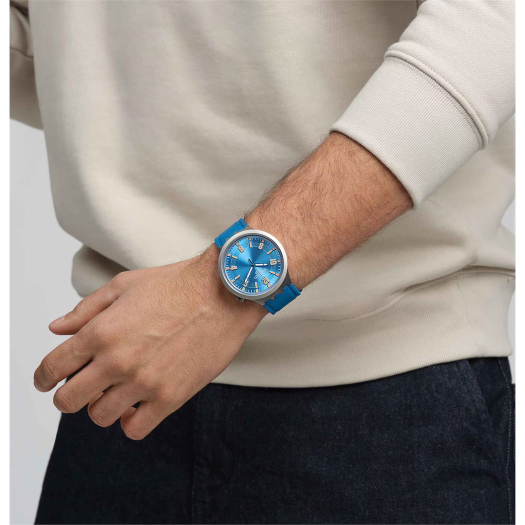 Swatch Sb07s115  Blue In The Works