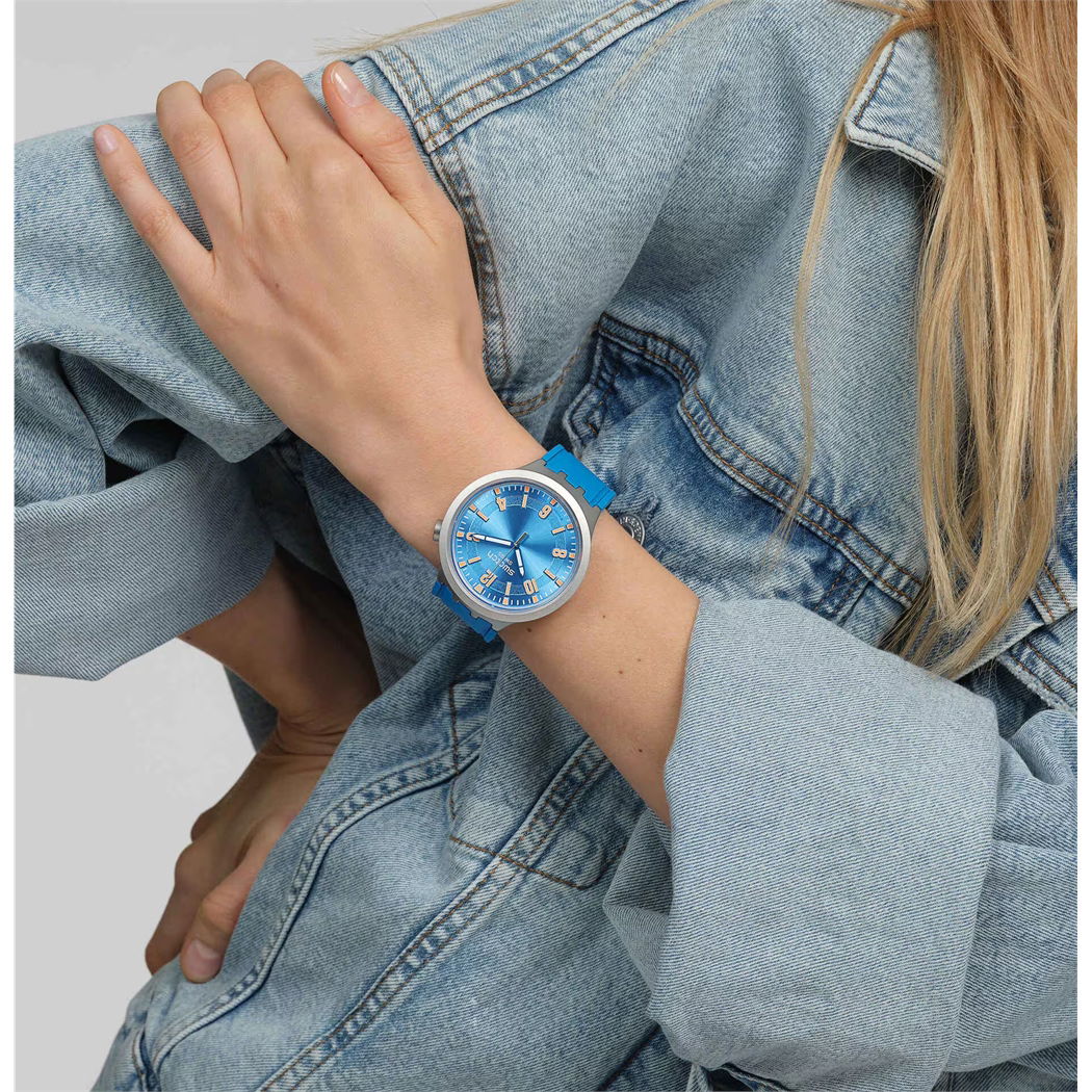 Swatch Sb07s115  Blue In The Works