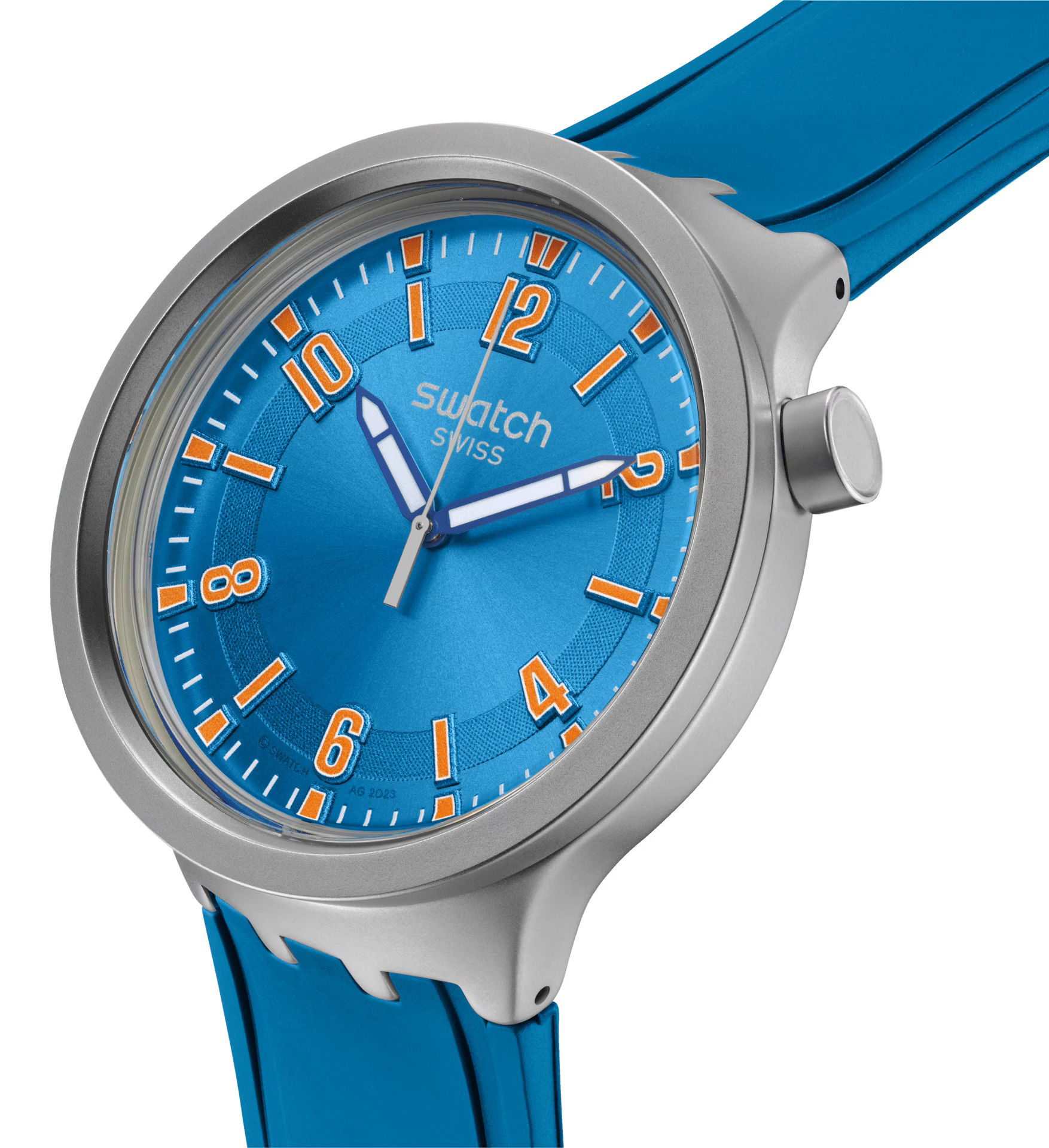 Swatch Sb07s115  Blue In The Works Erkek Kol Saati