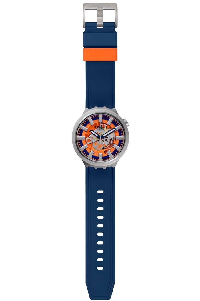 Swatch Sb07s114 Orange In The Works