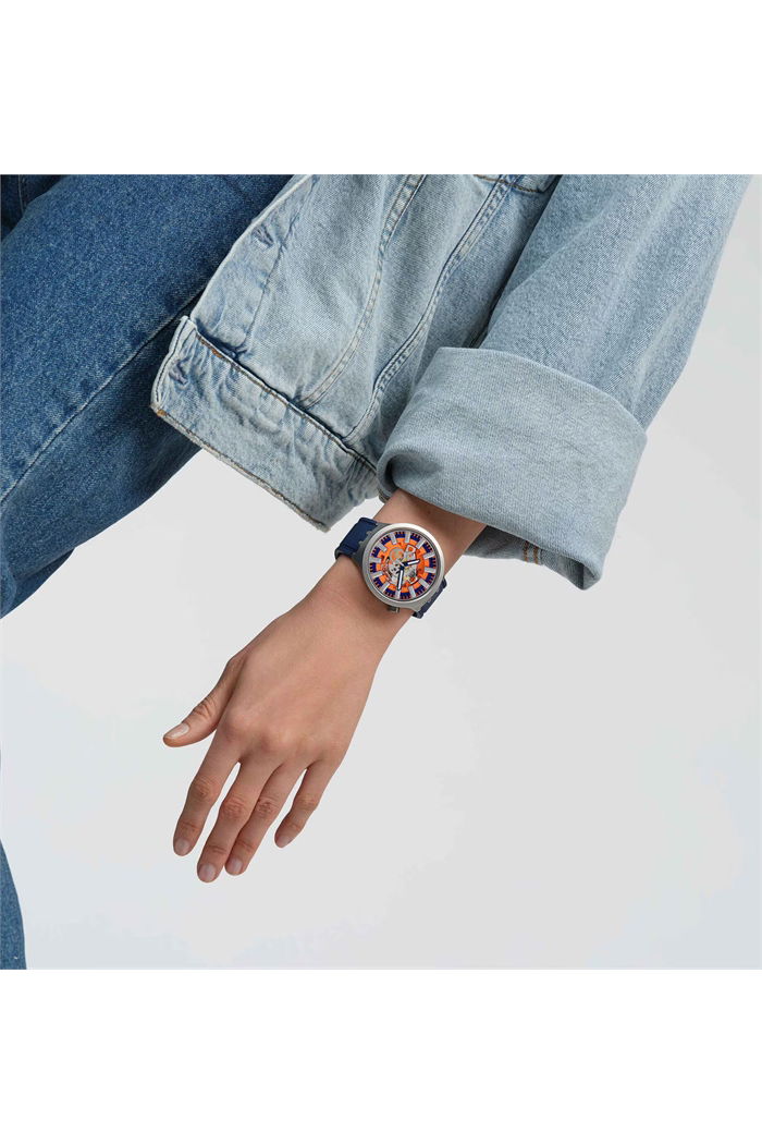 Swatch Sb07s114 Orange In The Works
