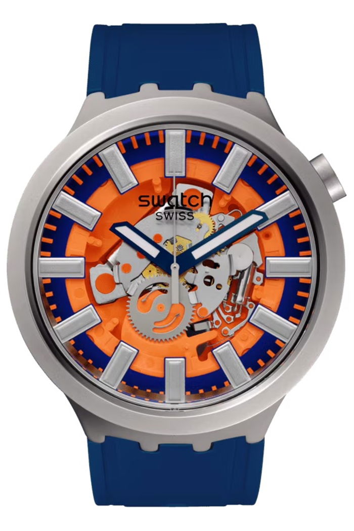 Swatch Sb07s114 Orange In The Works