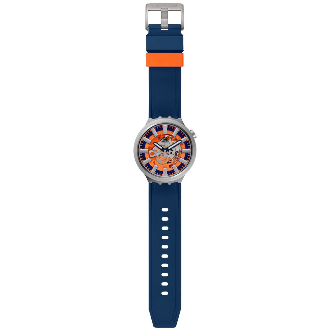 Swatch Sb07s114 Orange In The Works