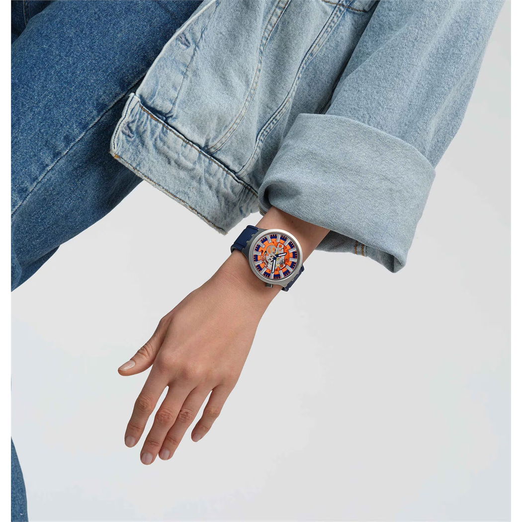 Swatch Sb07s114 Orange In The Works