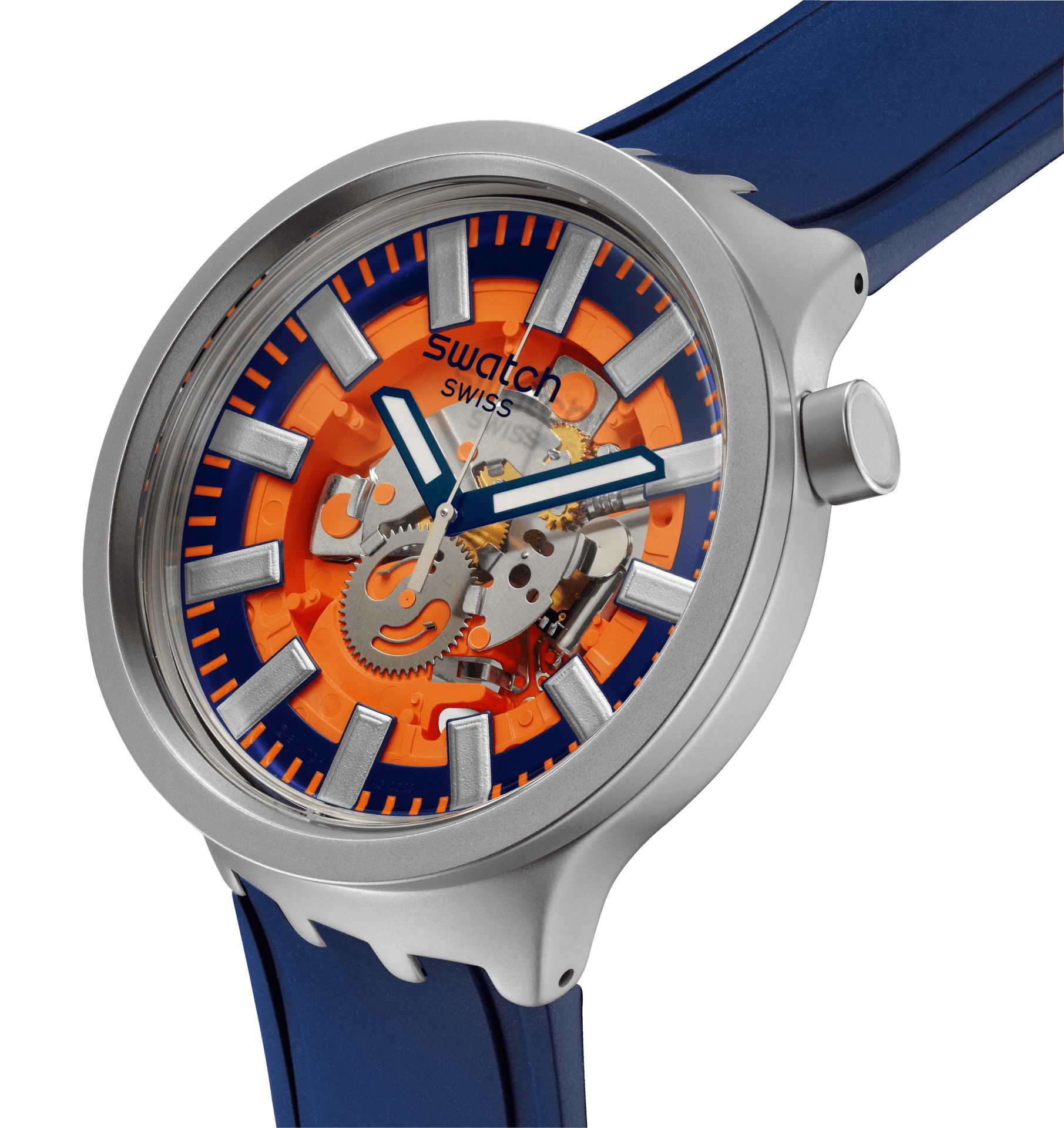 Swatch Sb07s114 Orange In The Works Erkek Kol Saati
