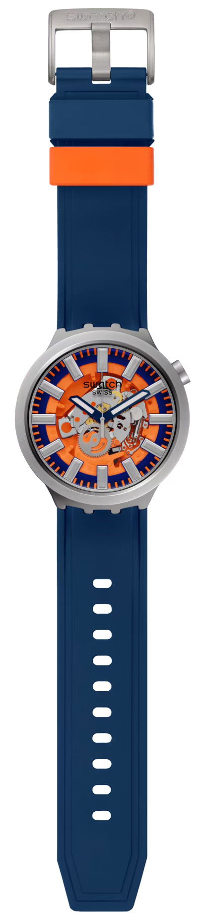 Swatch Sb07s114 Orange In The Works Erkek Kol Saati