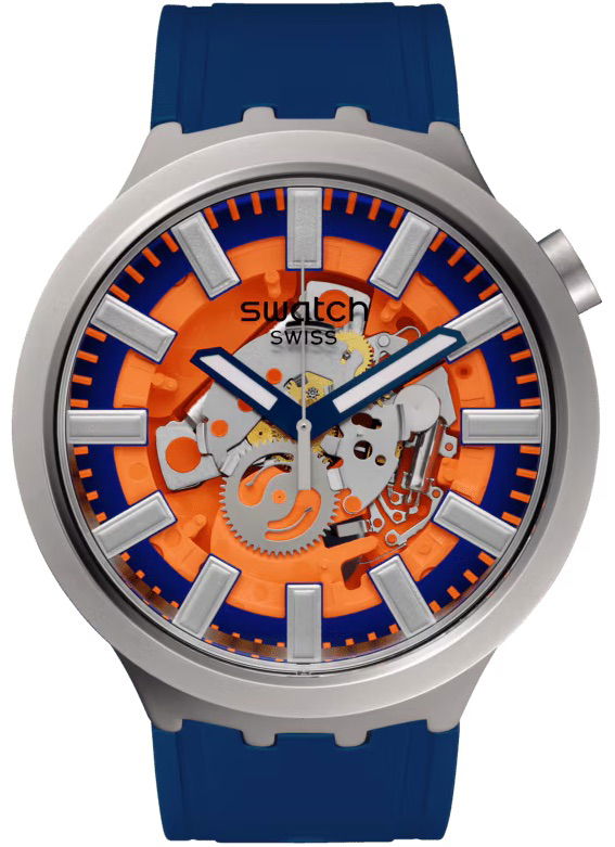 Swatch Sb07s114 Orange In The Works Erkek Kol Saati