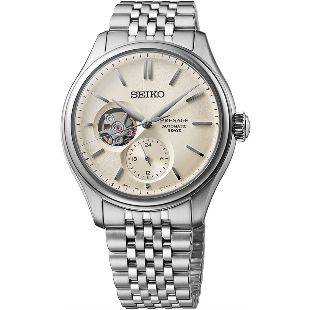 Seiko SPB469J Presage Classic Series Shiro-iro Open Heart Otomatik Erkek Kol Saati