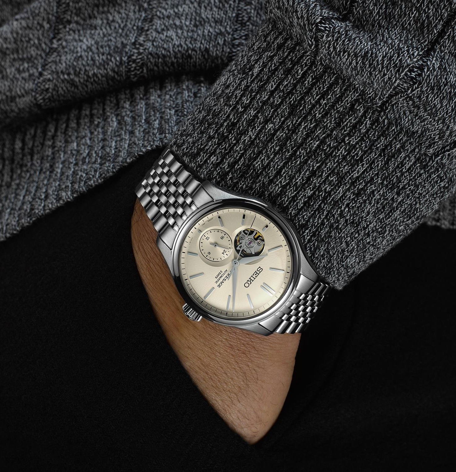 Seiko Presage Spb469j1 (Spb469j) Classic Series Shiro-iro Open Heart Otomatik Erkek Kol Saati