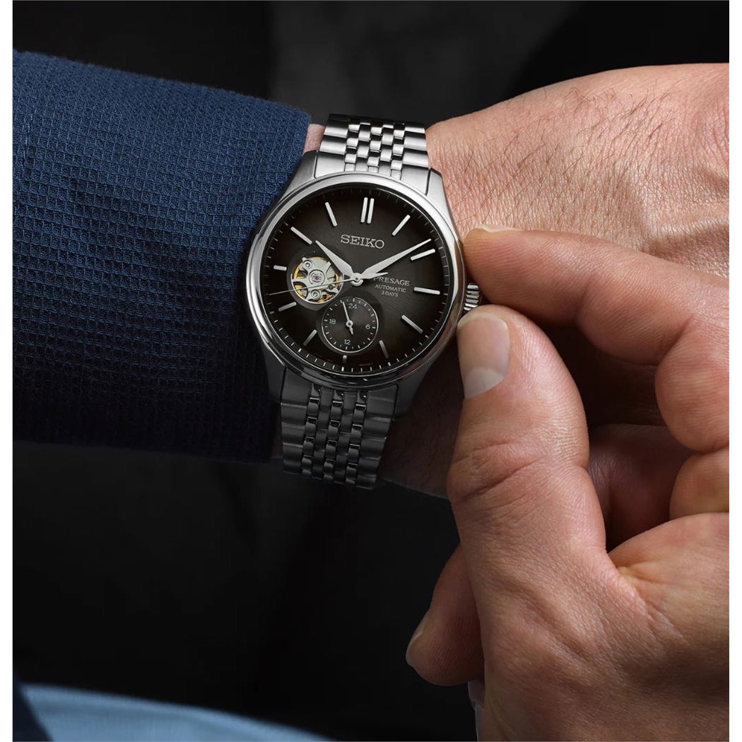 Seiko Spb471j Presage Classic Sumi-iro Open Heart