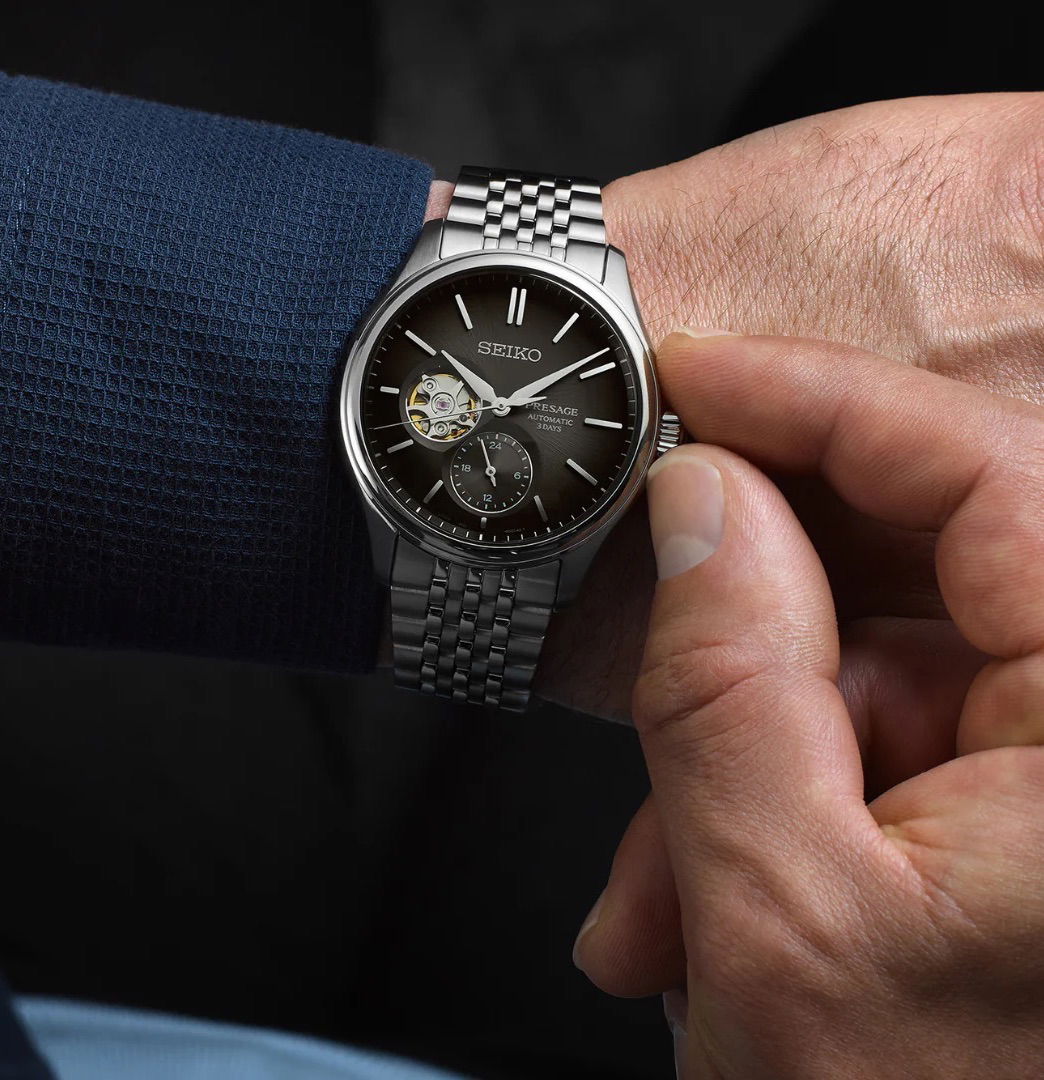Seiko Presage Spb471j1 (Spb471j) Classic Sumi-iro Open Heart Otomatik Erkek Kol Saati